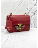 (LIKE NEW) GUCCI RED LEATHER QUEEN MARGARET SHOULDER BAG 