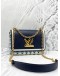 (LIKE NEW) LOUIS VUITTON TWIST GUINGUETTE MM INDIGO BLUE BAG 