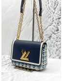 (LIKE NEW) LOUIS VUITTON TWIST GUINGUETTE MM INDIGO BLUE BAG 