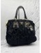 PRADA TESSUTO GAUFRE BLACK TOTE BAG WITH STRAP