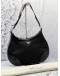 PRADA ZIP NYLON HOBO SHOULDER BAG IN BLACK NYLON 