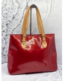 (LIKE NEW) LOUIS VUITTON AMARANTEE MONOGRAM VERNIS BRENTWOOD TOTE BAG