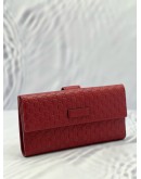 (LIKE NEW) GUCCI MICROGUCCISSIMA LEATHER CONTINENTAL FLAP WALLET 