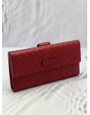 (LIKE NEW) GUCCI MICROGUCCISSIMA LEATHER CONTINENTAL FLAP WALLET 