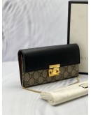 (LIKE NEW) GUCCI PADLOCK WALLET ON CHAIN - FULL SET- 