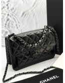 (BRAND NEW) MIRCORCHIP CHANEL MEDIUM SO BLACK FLAP BAG 