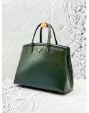PRADA BN2535 TOTE TOP HANDLE BAG WITH STRAP IN AZZURRO SAFFIANO VERNICE