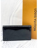 LOUIS VUITTON PURSE PORTEFEIULLE LOUISE VERNIS BLACK LEATHER 