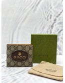 (UNUSED) GUCCI NEO VINTAGE GG SUPREME BI-FOLD WALLET -FULL SET-