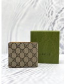 (UNUSED) GUCCI NEO VINTAGE GG SUPREME BI-FOLD WALLET -FULL SET-