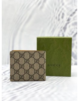 (UNUSED) GUCCI NEO VINTAGE GG SUPREME BI-FOLD WALLET -FULL SET-