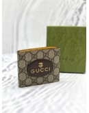 (UNUSED) GUCCI NEO VINTAGE GG SUPREME BI-FOLD WALLET -FULL SET-