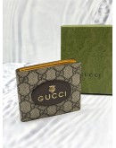 (UNUSED) GUCCI NEO VINTAGE GG SUPREME BI-FOLD WALLET -FULL SET-