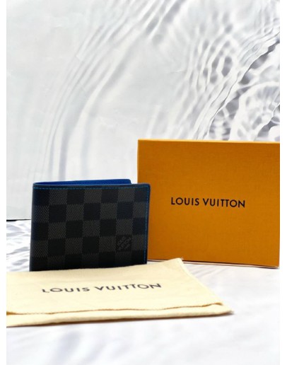 (LIKE NEW) LOUIS VUITTON DAMIER GRAPHITE CANVAS MULTIPLE WALLET -FULL SET-