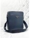 (LIKE NEW) PRADA MESSENGER CROSSBODY BAG IN DARK BLUE SAFFIANO LEATHER