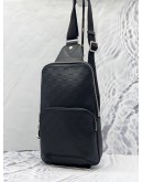 (LIKE NEW) LOUIS VUITTON BLACK DAMIER INFINI AVENUE SLING BAG 