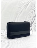 (LIKE NEW) TUMI BLACK LEATHER AND CANVAS LARGE ZIP AROUND TRAVEL WALLET 