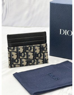 (LIKE NEW) CHRISTIAN DIOR OBLIQUE JACQUARD CARD HOLDER -FULL SET- 