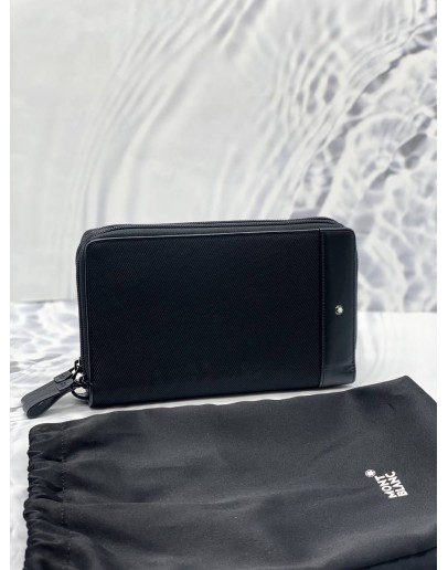 (LIKE NEW) MONTBLANC NIGHTFLIGHT DOUBLE ZIP TRAVEL WALLET
