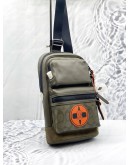 (UNUSED) COACH X MICHAEL B. JORDAN RIDER PACK WITH SIGNATURE CAVAS DETAIL SLING BAG 
