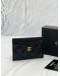 (LIKE NEW) CHANEL CAVIAR CLASSIC CARDHOLDER GHW -FULL SET- 
