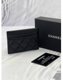 (LIKE NEW) CHANEL CAVIAR CLASSIC CARDHOLDER GHW -FULL SET- 