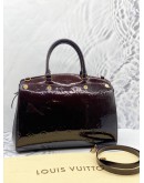 (LIKE NEW)  LOUIS VUITTON BREA MM IN AMARANTE MONOGRAM VERNIS LEATHER