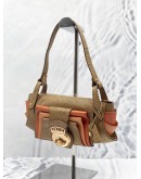 FENDI BEIGE AND ORANGE SHOULDER BAG