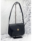 LANVIN BLACK LEATHER SHOULDER BAG 