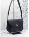 LANVIN BLACK LEATHER SHOULDER BAG 