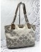 COACH LARGE MADISON GREY OP ART SIGNATURE C MAGAZINE TOTE BAG 