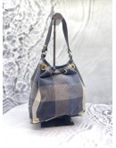 BURBERRY BLUE LABEL MINI CRESTBRIDGE CHECK BUCKET BAG