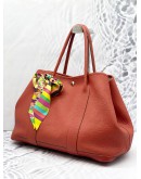 (LIKE NEW) 2013 HERMES GARDEN PARTY 36 SHOULDER BAG IN ROUGE CASAQUE NEGONDA LEATHER -FULL SET-