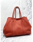 (LIKE NEW) 2013 HERMES GARDEN PARTY 36 SHOULDER BAG IN ROUGE CASAQUE NEGONDA LEATHER -FULL SET-