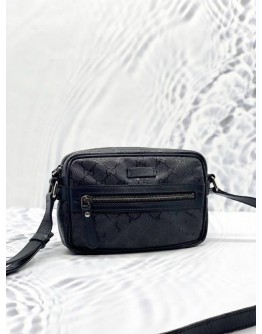 (LIKE NEW)GUCCI BLACK GG IMPRIME CROSSBODY BAG