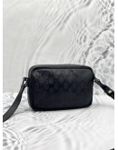 (LIKE NEW)GUCCI BLACK GG IMPRIME CROSSBODY BAG