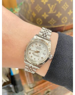 ROLEX LADY DATEJUST REF 69174 WHITE DIAL 26MM AUTOMATIC WATCH -FULL SET-