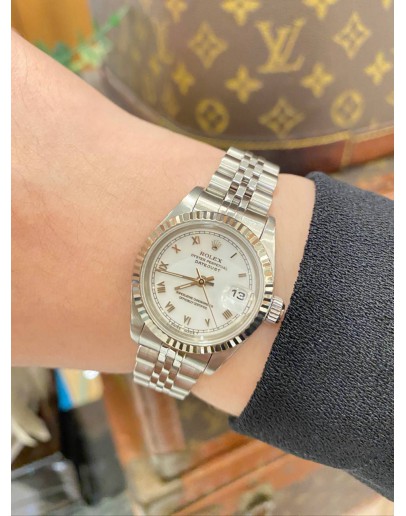 ROLEX LADY DATEJUST REF 69174 WHITE DIAL 26MM AUTOMATIC WATCH -FULL SET-