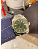 (LIKE NEW) 2015 ROLEX MILGAUSS REF 116400GV GREEN FLASH BLACK DIAL 40MM AUTOMATIC WATCH -FULL SET-