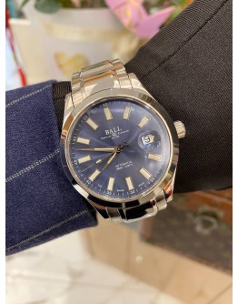 (LIKE NEW) 2018 BALL ENGINEER II MARVELIGHT REF NM2026C-S6J-BE BLUE DIAL 40MM AUTOMATIC WATCH -FULL SET-