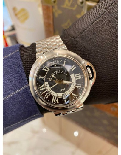 (LIKE NEW) 2014 BEDAT & COº GENEVE Nº8 REF 832.011.300 BLACK DIAL 41.5MM AUTOMATIC WATCH -FULL SET-