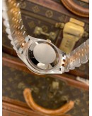 (UNUSED) 2019 ROLEX DATEJUST 31 REF 278381RBR HALF 18K 750 ROSE GOLD BROWN DIAMOND DIAL DIAMOND BEZEL 31MM AUTOMATIC WATCH -FULL SET-