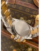 ROLEX DAYTONA SUPERLATIVE CHRONOMETER COSMOGRAPH HALF 18K 750 YELLOW GOLD REF 16523 CHAMPAGNE DIAL 40MM AUTOMATIC WATCH 