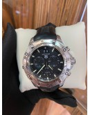 2013 TAG HEUER AQUARACER CHRONOGRAPH REF CAF101E BLACK DIAL 43MM QUARTZ WATCH -FULL SET-