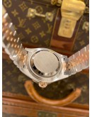 (UNUSED) 2022 ROLEX LADY DATEJUST REF 279171 HALF 18K 750 ROSE GOLD CHOCOLATE STAR DIAMOND DIAL 28MM AUTOMATIC WATCH -FULL SET-