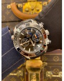 (LIKE NEW) 2020 OMEGA SEAMASTER PLANET OCEAN 600M CO-AXIAL MASTER CHRONOMETER CHRONOGRAPH REF 215.33.46.51.01.001 BLACK DIAL 45.5MM AUTOMATIC WATCH -FULL SET-