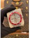 2005 ROLEX SUBMARINER RUBY WHITE DIAMOND DIAL REF 16610 40MM AUTOMATIC WATCH 