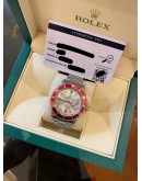 2005 ROLEX SUBMARINER RUBY WHITE DIAMOND DIAL REF 16610 40MM AUTOMATIC WATCH 