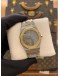 2003 AP AUDEMARS PIGUET ROYAL OAK REF 56303SA 18K 750 YELLOW GOLD GREY DIAL 33MM QUARTZ WATCH
