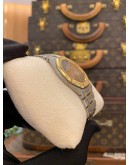 2003 AP AUDEMARS PIGUET ROYAL OAK REF 56303SA 18K 750 YELLOW GOLD GREY DIAL 33MM QUARTZ WATCH